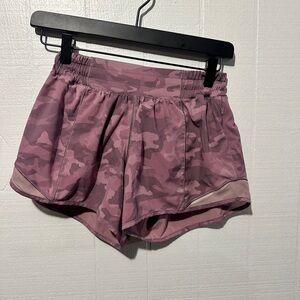 Hotty Hot Lululemon Pink Camo Shorts